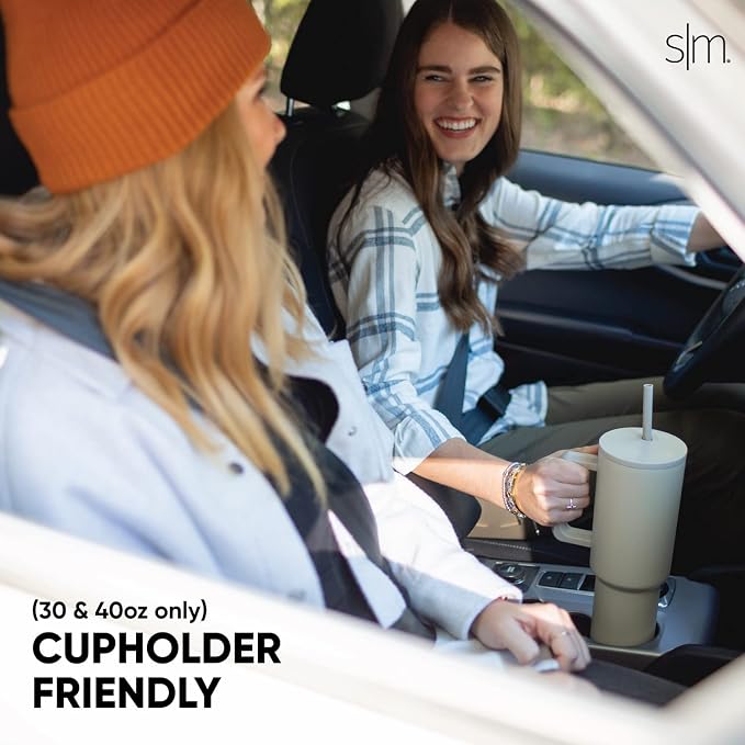 Simple Modern Tumbler with Handle and Straw | 40oz | Skiing | Trek Tumbler - Image 4