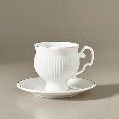 KARACA Malta 12-Piece Porcelain Espresso & Turkish Coffee Cup and Saucer Set - Image 2