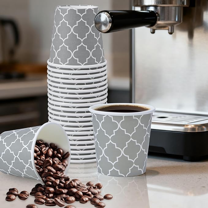 Lamosi Coffee Cups 4oz 600Pack, Disposable Paper Cups, Small Hot Cups | - Image 6