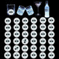 LED Coaster White,36 Pack Light Up Coasters,Wine Bottle Lights Coaster Discs for Drinks,Flash Cup Coaster Flashing Shots Light (White)