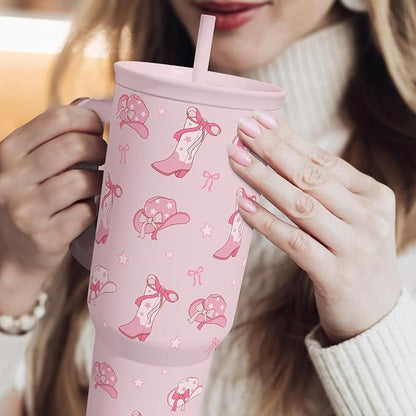 SANDJEST Cowgirl 40oz Slider Tumbler - Image 8