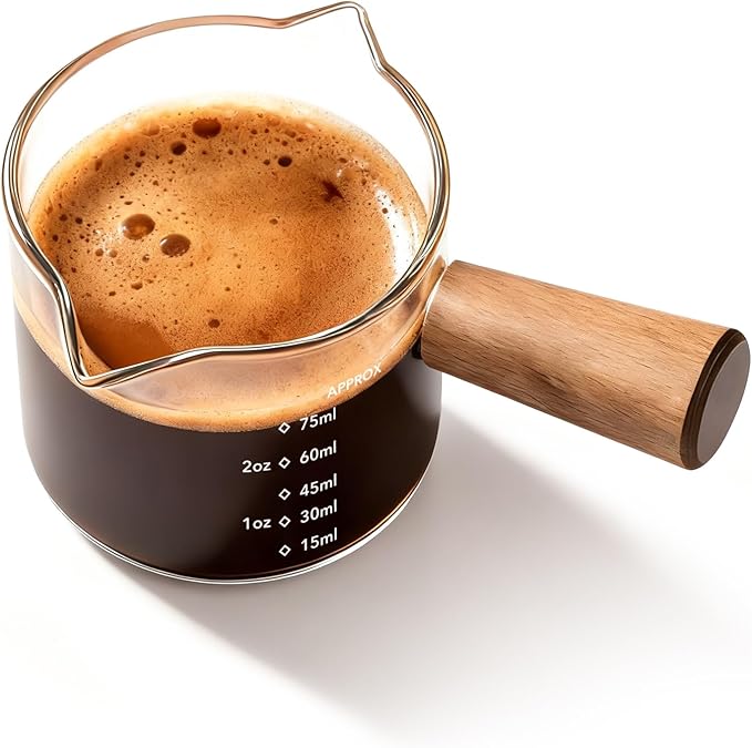 YARRAMATE 2.5oz Double Spout Espresso Shot Cup by YARRAMATE