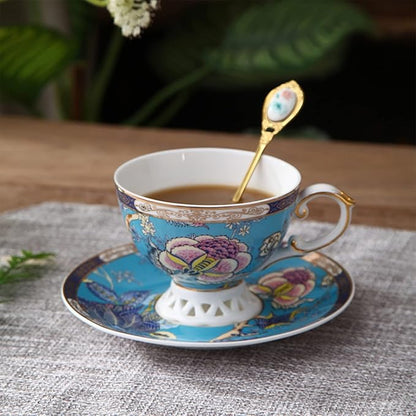 ACMLIFE Bone China Tea Cups, Tea Cup and Saucer Set - Image 3