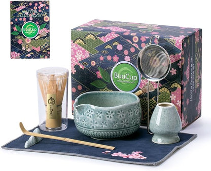 Buucup Blue Matcha Set, Ceramic Bowl Kit by Buucup