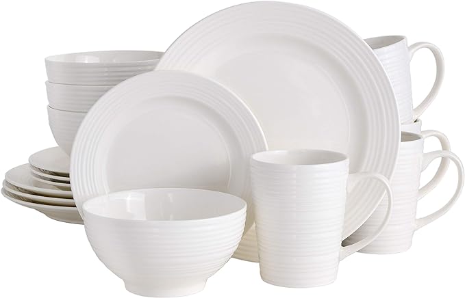 Gibson - 102504.16RM Gibson Home Amelia Court 16 Piece Dinnerware Set by GibsonHomewares