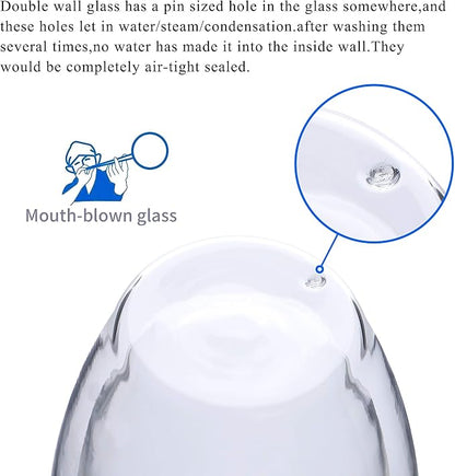 Espresso Cups Set of 2 With Handle, 2.5oz Clear Expresso Shots Cup, Espresso - Image 9