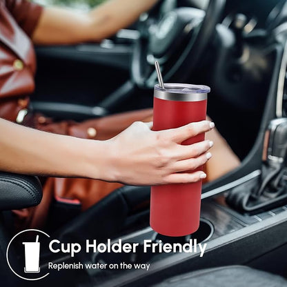Volhoply 8 Pack Skinny Tumblers - Image 4