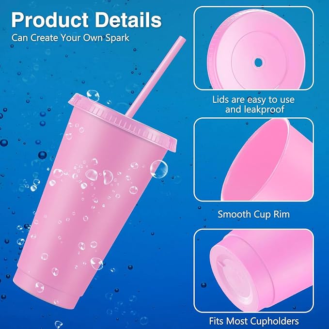 Amyhill 12 Pcs Reusable Plastic Cup - Image 3