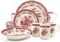 TUDOR ROYAL 24-Piece Porcelain Round Dinnerware Set, Service by TudorEngland