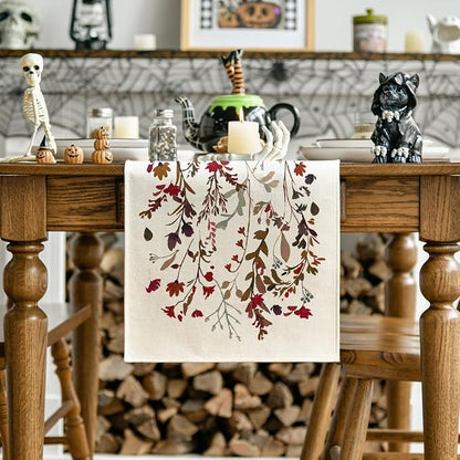 Artoid Mode 210 GSM Halloween Table Runner 13x72 Inch Home Party Decor | Weeds - Image 2