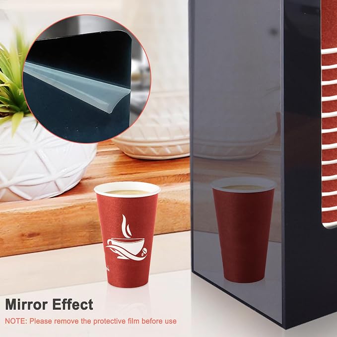 Coffee Cup Dispenser, Cup and Lid Organizer fits 5 to 16 oz Disposable Cups | - Image 5