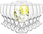 Patelai Set of 24 Water Goblet, 13.5 oz Clear Drinking Glasses Bulk Dishwasher by Patelai