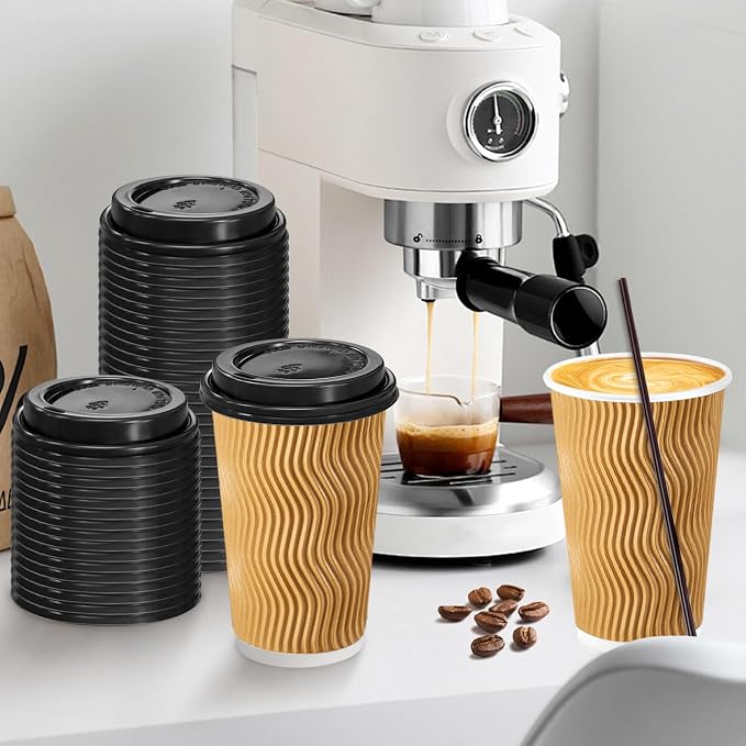 Lamosi 500 Pack 16 oz Disposable Coffee Cups - Image 6