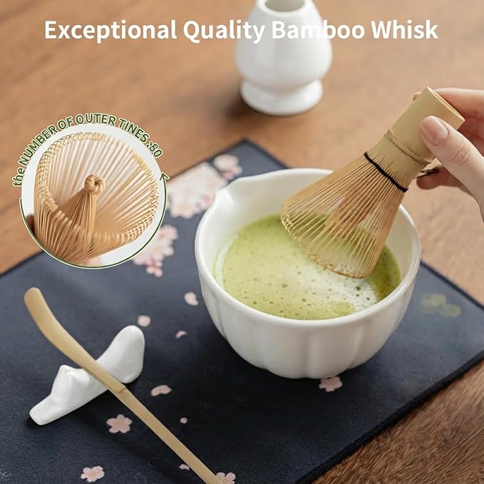 8 Pcs Matcha Whisk Set, HTRCXB Matcha Set - Image 6
