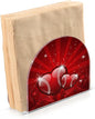 Valentines Glitters Love Hearts Napkin Holder for Table Kitchen Decor Acrylic Paper Napkin Holders for Tissue Dining Room Indoor Outdoor Party Holiday Accessories