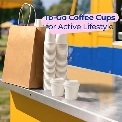 Fit Meal Prep 100 Pack 4 oz Disposable Coffee Cups - Image 7