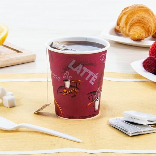 Solo OF10BI-0041 10 oz Bistro SSP Paper Hot Cup - Image 6