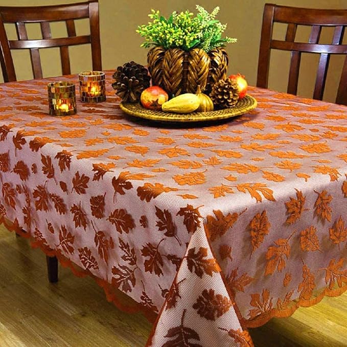 Thanksgiving Tablecloth 60 × 84 Inch by Camlinbo