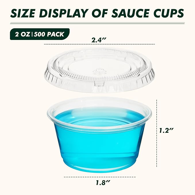 500 Set 2 oz Jello Shot Cups - Image 2