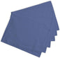 Calicot Placemats Set of 6 100% Cotton Washable Cloth Place Mats, Reusable Table Mats for Spring/Summer & Thanksgiving Christmas Decorations Kitchen Dining Party Wedding (Blue Grey, 13" x 19")