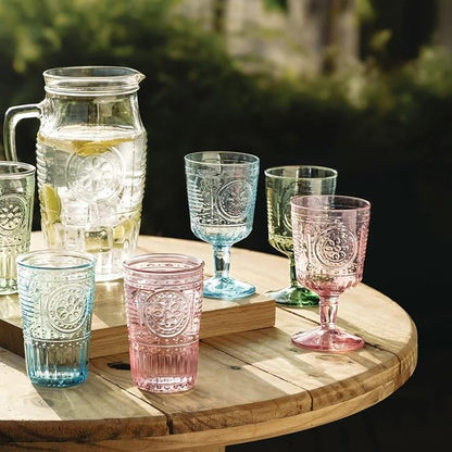 Bormioli Rocco Romantic Set Of 4 Stemware Glasses, 10.75 Oz. Colored Crystal - Image 8