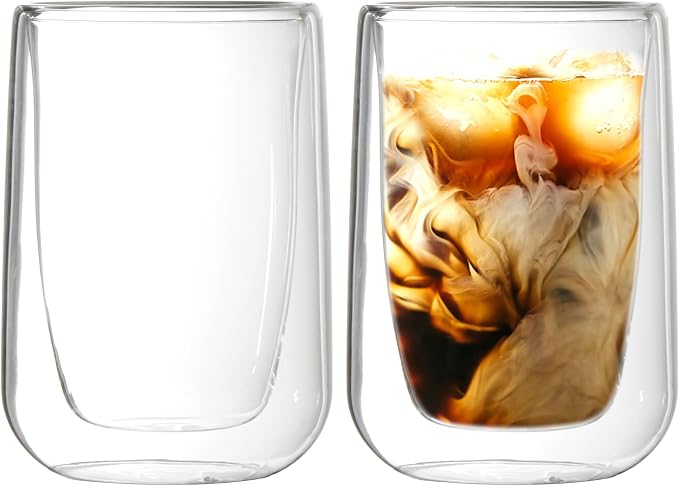 Youngever 2 Pack 5.5 Ounce Espresso Cups, Double Wall Thermo Insulated Espresso by Youngever