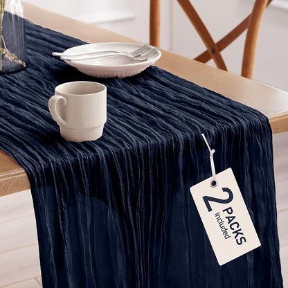 Pureegg 2-Pack Cheese Cloths Table Runner, Baby Shower, Wedding and Farmhouse by Pureegg
