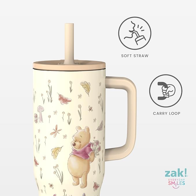Zak Designs Winnie the Pooh 30oz Spill-Proof Insulated Travel Tumbler | BPA Free - Image 4