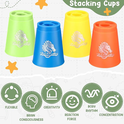Libima 48 Pcs Sports Stacking Cups Set Stacking Cup Classic Games Speed - Image 4