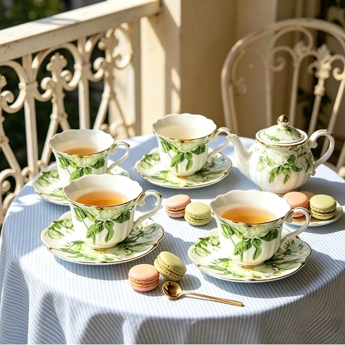 Vintage Floral Tea Cup and Saucer Set - Image 6
