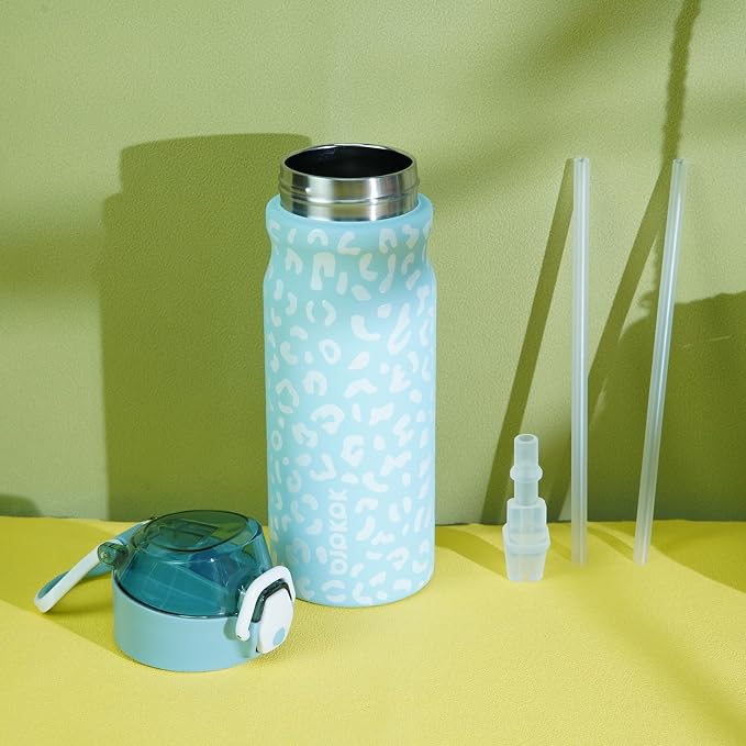 BJPKPK 18 oz Water Bottle with Straw & Handle, Insulated Stainless Flask | Leak - Image 6