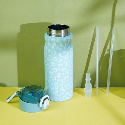 BJPKPK 18 oz Water Bottle with Straw & Handle, Insulated Stainless Flask | Leak - Image 6