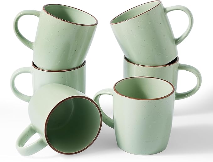 famiware Mercury Coffee Mugs 13 oz, Coffee Mugs Set of 6 by Famiware