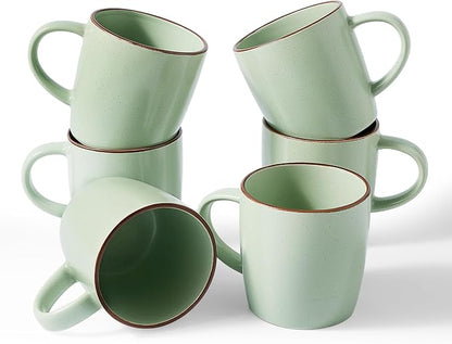 famiware Mercury Coffee Mugs 13 oz, Coffee Mugs Set of 6 by Famiware