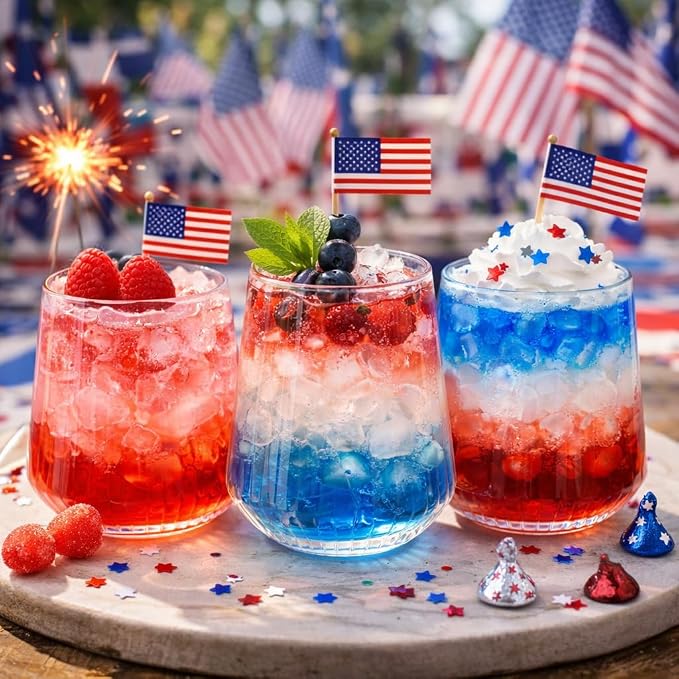 40 Pack 12oz Ribbed Stemless Disposable Plastic Wine Glasses, Shatterproof | - Image 6