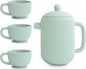 mushie Silicone Baby Tea Play Set | 4 Pieces Kitchen Play Toys by mushie