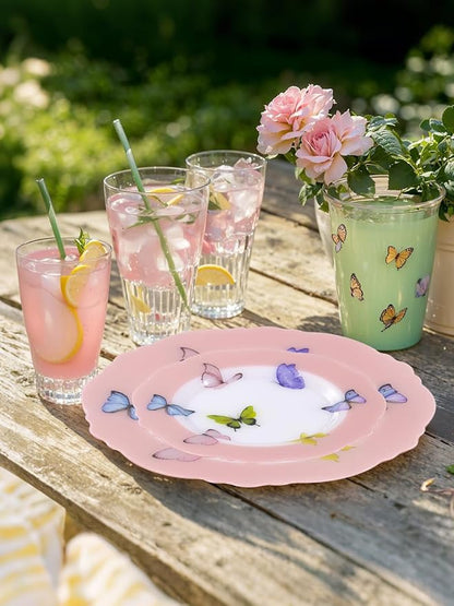 20PCS Pink Butterfly Plates - Image 4