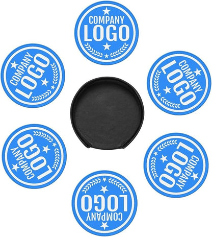 Custom Leather Coasters with Logo - Image 7