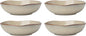Oneida Dinnerware Set, Organic Shades Oatmeal Pasta Bowls, Service by Oneida