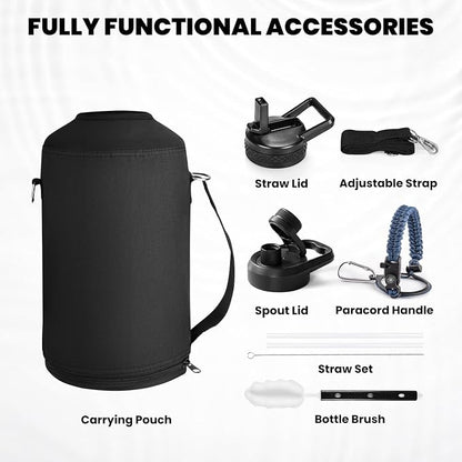 RAYMYLO One Gallon Water Bottle Insulated 128 oz, Stainless Steel | Triple - Image 7