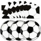 50PCS Soccer Plates and Napkins, 7inch Disposable Tableware Set | Soccer Themed by Unknown