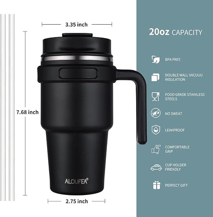 20 oz Insulated Travel Coffee Mug Tumbler - Image 2