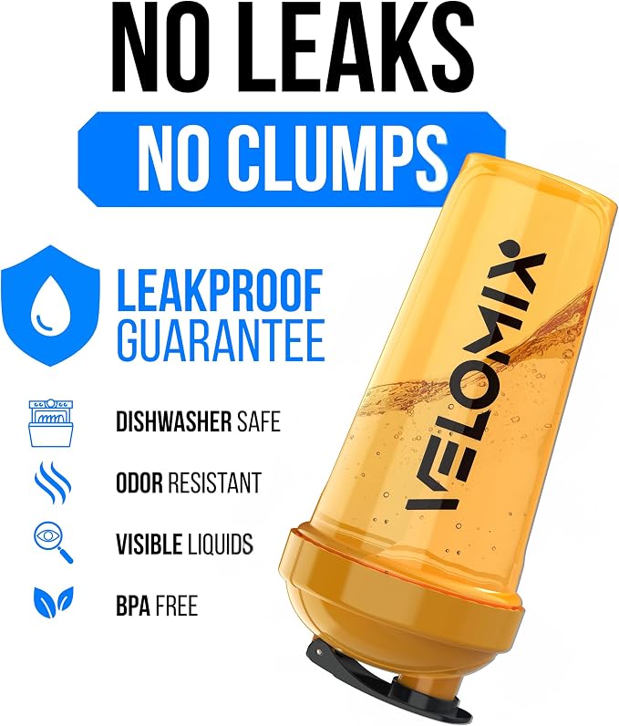 VELOMIX 2 Pack 28oz Protein Shaker Bottle - Image 3