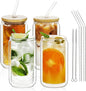 LIBWYS Double Wall Drinking Glass Cups by LIBWYS