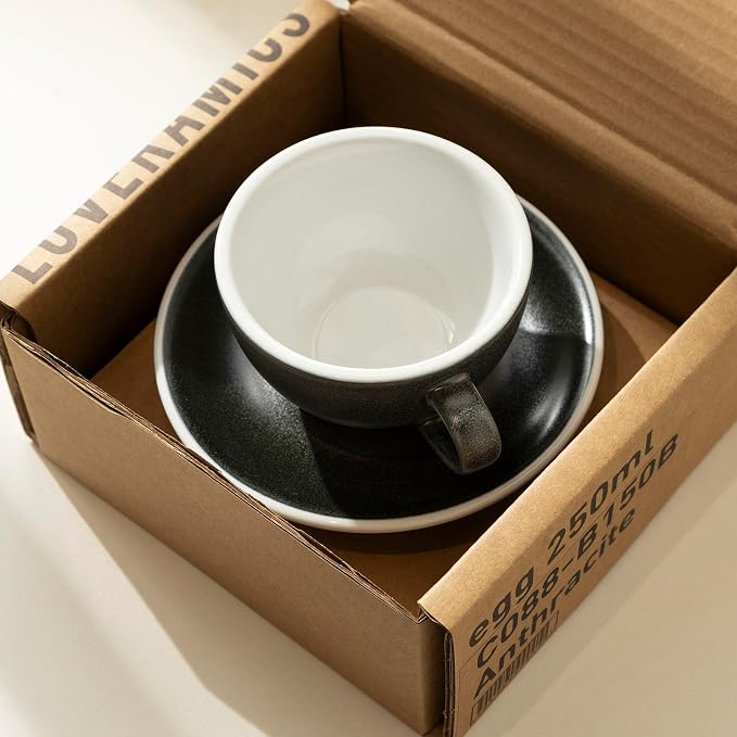 Loveramics Matt Cappuccino Cup, 8 oz Ceramic Latte Art Mug - Image 2