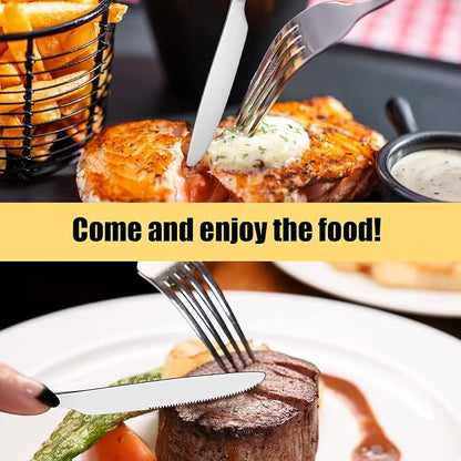 Nuenen 50 Pcs Bulk Dinner Knives 8.5 Inch 4th of July Table Knife Stainless - Image 6