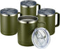 MEWAY 12oz Coffee Mug With Handle 4 Pack Bulk, Stainless Steel Insulated Travel by MEWAY