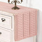 Pink Boho Table Runner Farmhouse Macrame Woven Table Runner 12x90 Inch | Small by MLMC