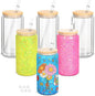 6 Pack 16 Oz Sublimation Snow Globe Tumbler, Snow Globe Cups by Micellwuu
