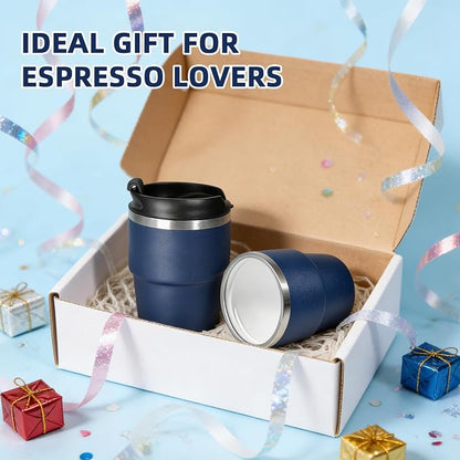 CHLJAR Espresso Cups, 6oz Insulated Espresso Cup Set of 4, Espresso Shot Cups - Image 5